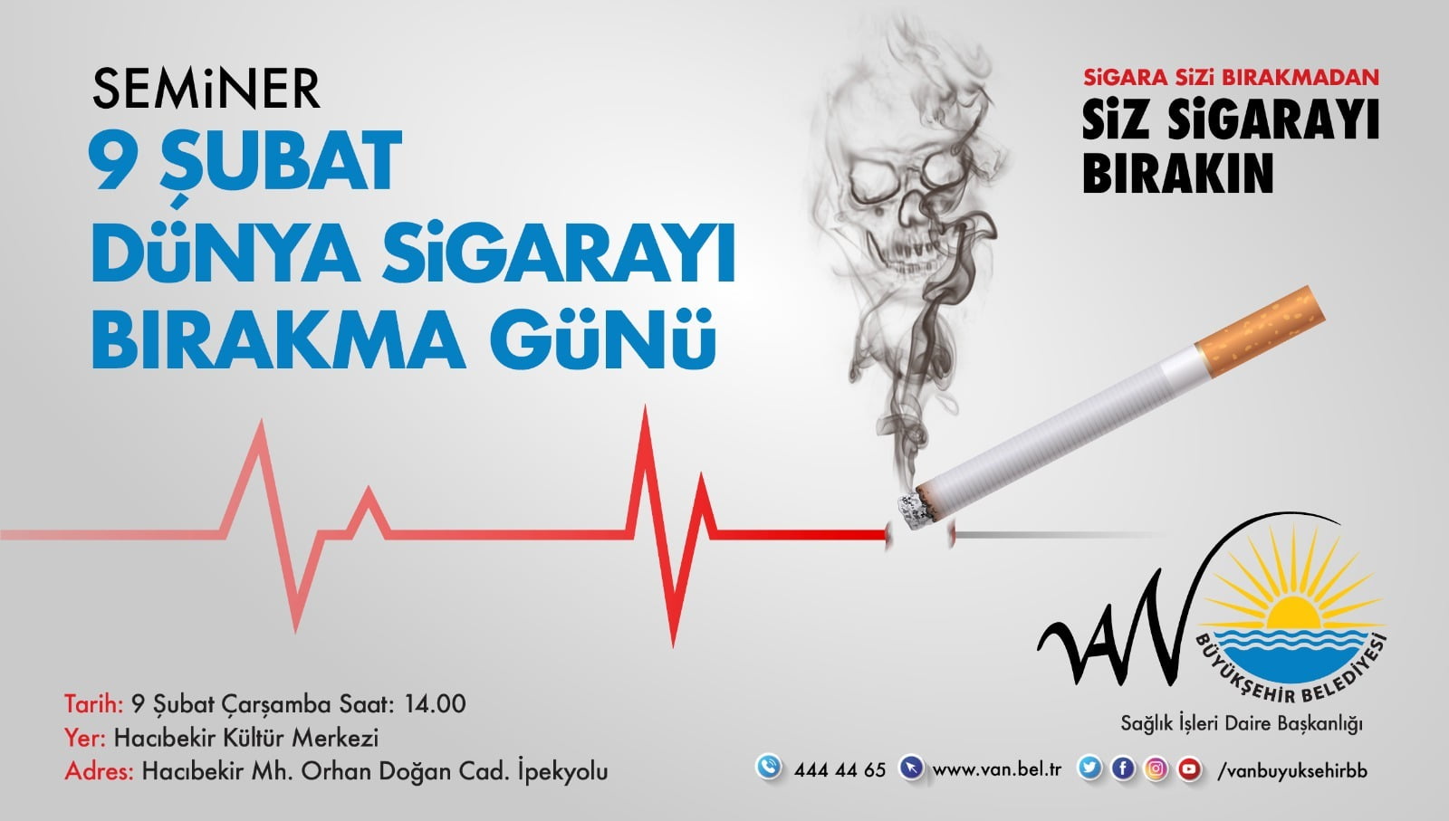 Van Büyükşehir’den sigarayı bırakma gününe özel seminer