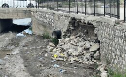 Tuşba’da Akköprü Deresi Alarm Veriyor ! Van Ortaokulu Yolu Çöküyor!