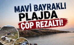 Van’ın tek bayraklı plajında görüntü rezaleti