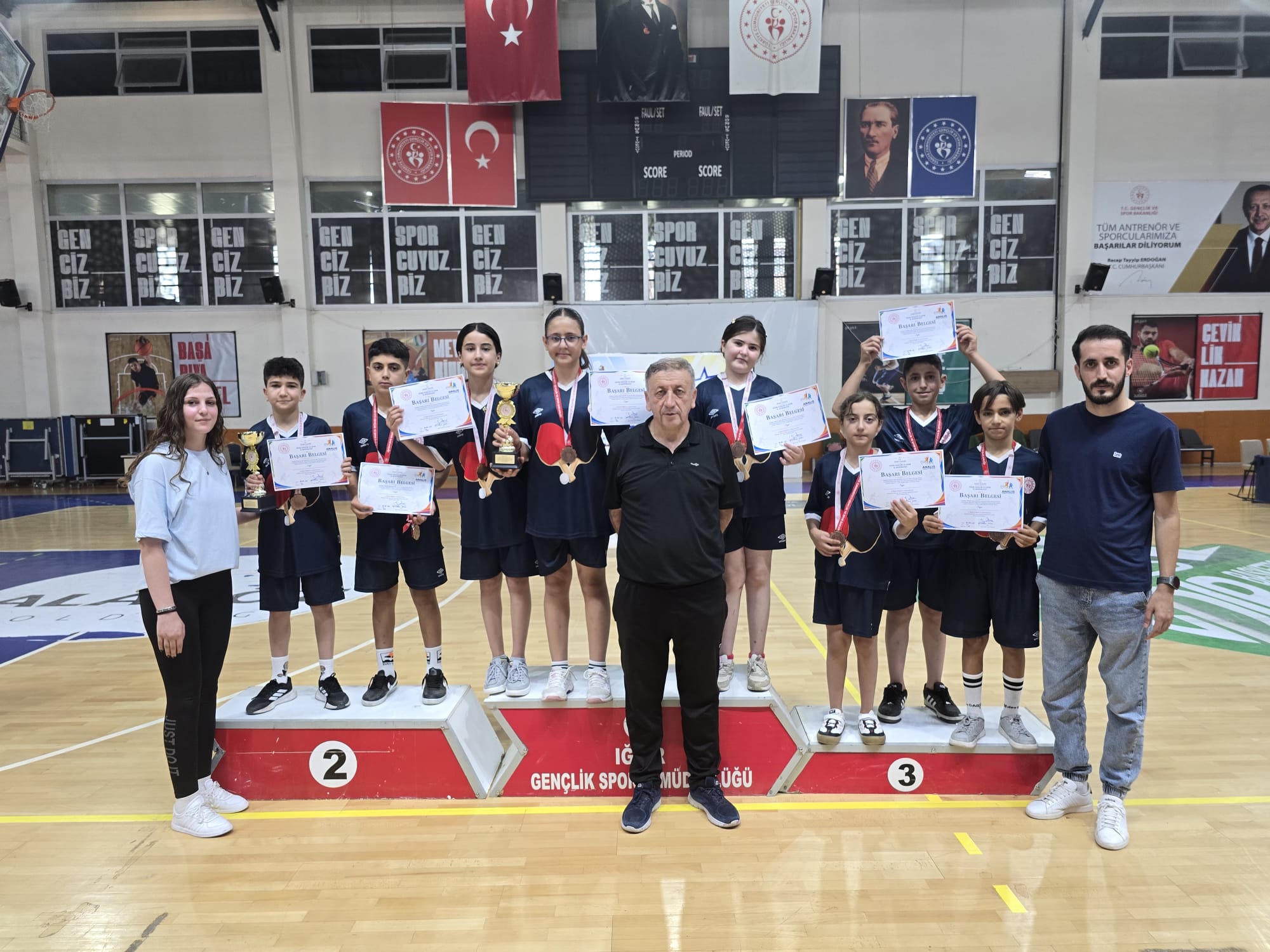 Vanlı Sporcular Masa Tenisi Ana ligine Damga Vurdu