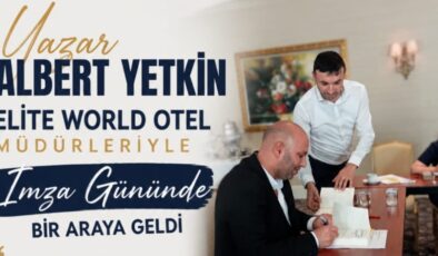 Yazar Albert Yetkin, Elite World Van Yöneticileri İle Buluştu
