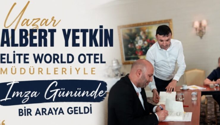 Yazar Albert Yetkin, Elite World Van Yöneticileri İle Buluştu