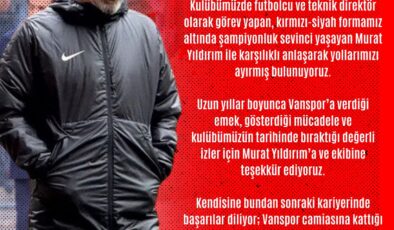 VAN SPOR’DA YILDIRIM DÖNEMİ SONA ERDİ