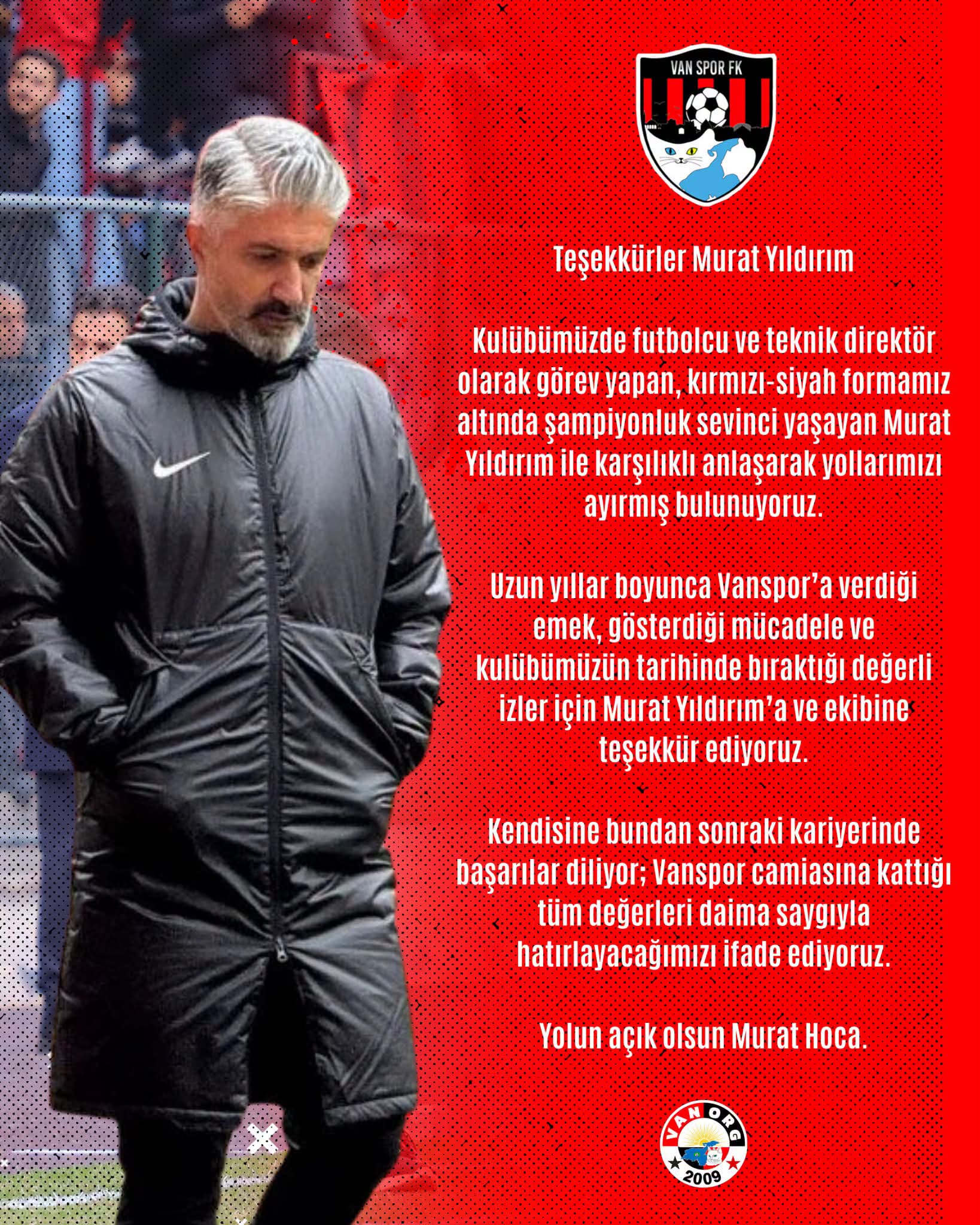 VAN SPOR’DA YILDIRIM DÖNEMİ SONA ERDİ